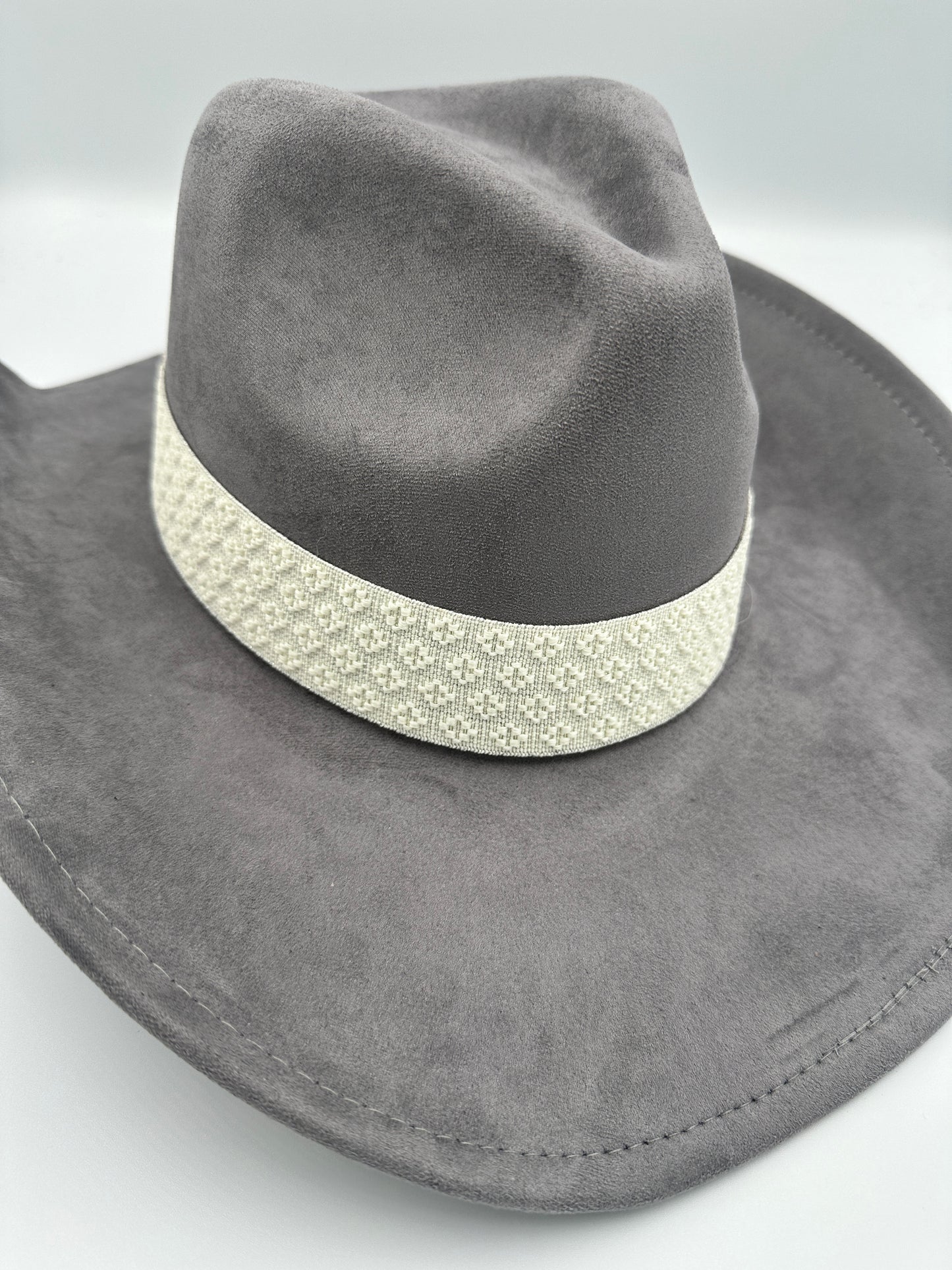 Suede Western Rancher - Gray