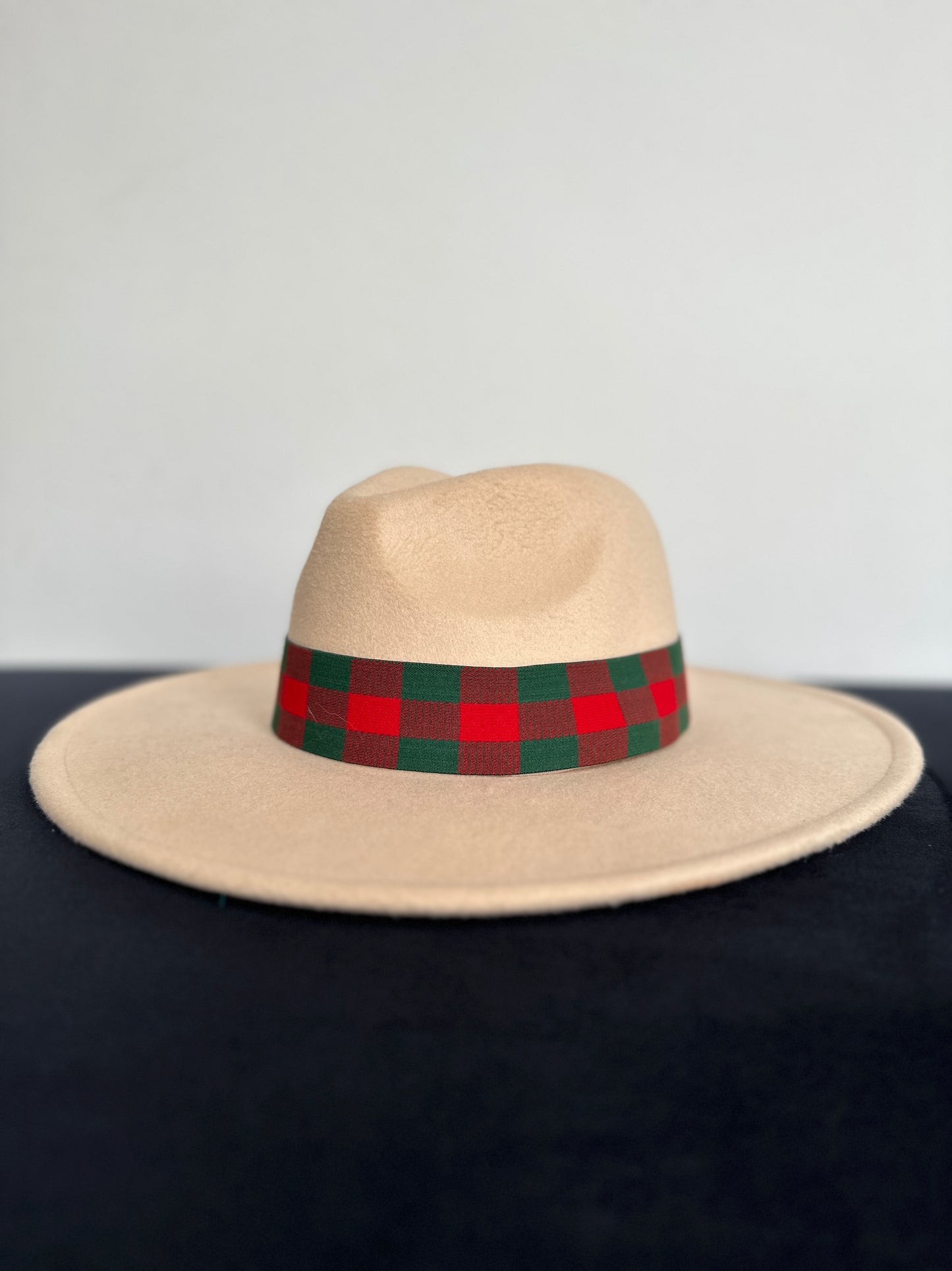 1.5” Reversible Red and Green Gingham