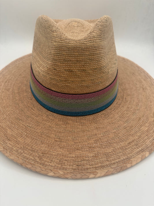 1.5” Summer Striped Shimmer Hat Band