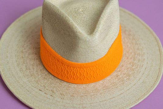 2” Orange Jacquard Hat Band