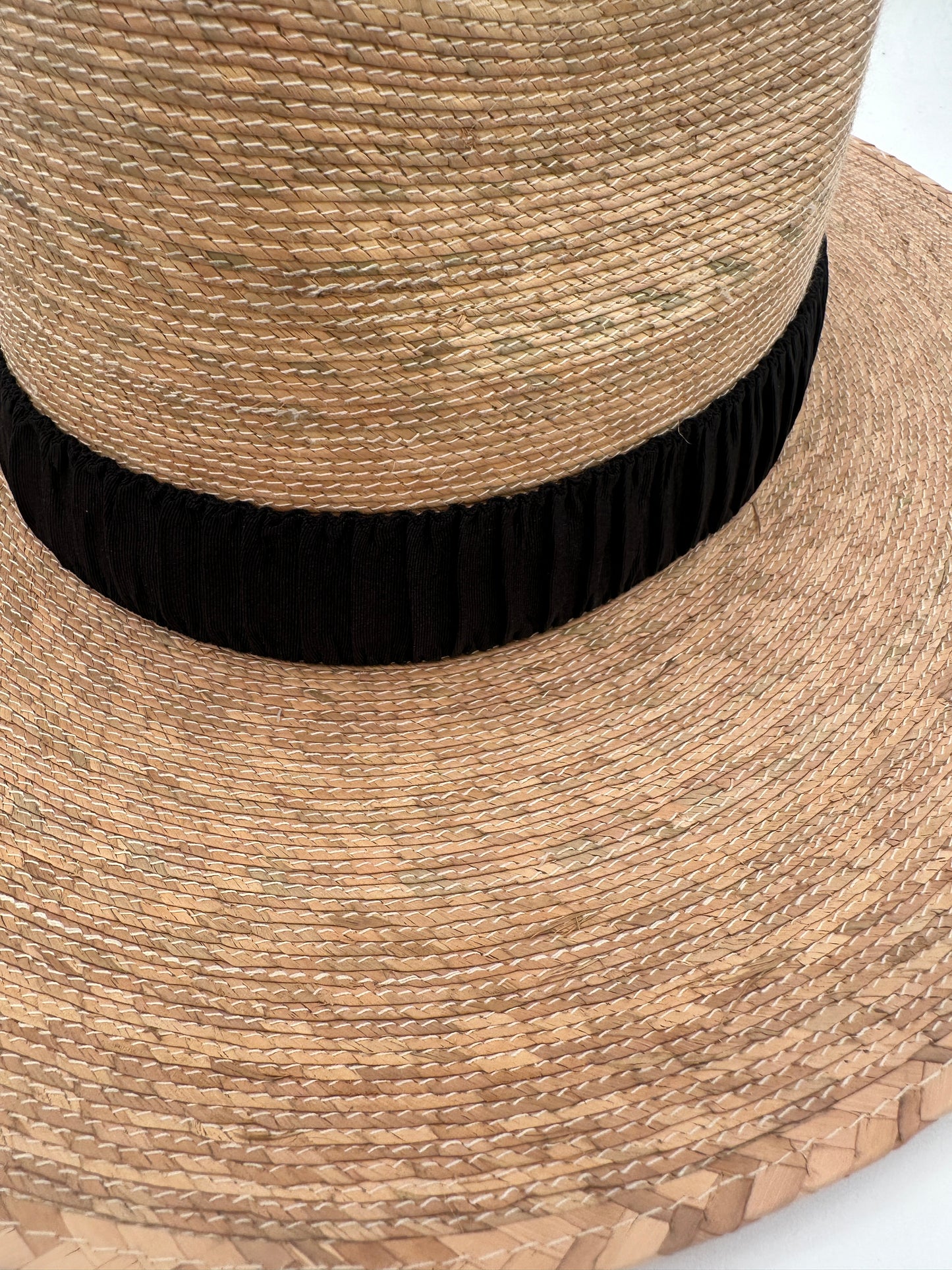 1.5” Black Ruched Hat Band