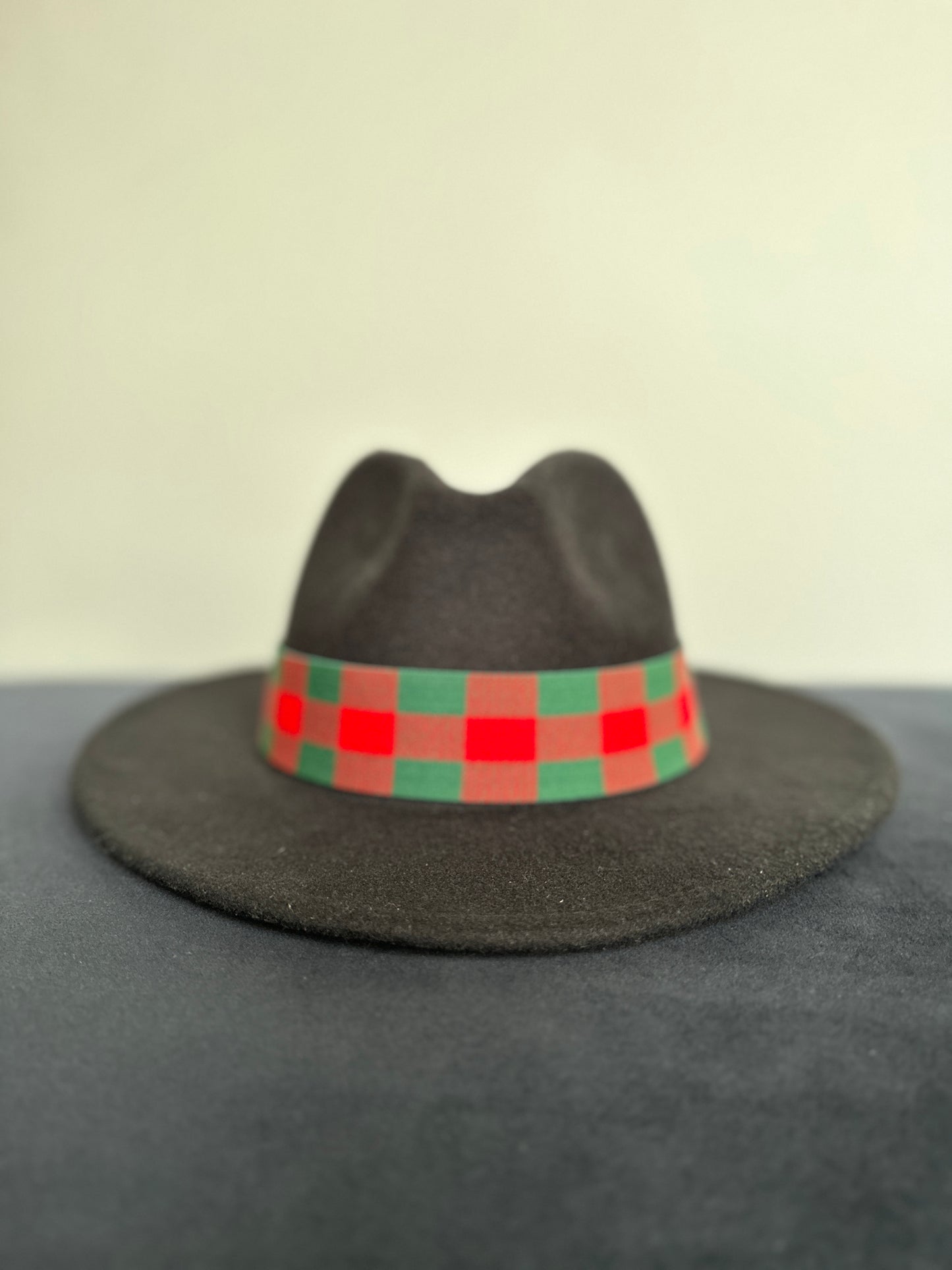 1.5” Reversible Red and Green Gingham