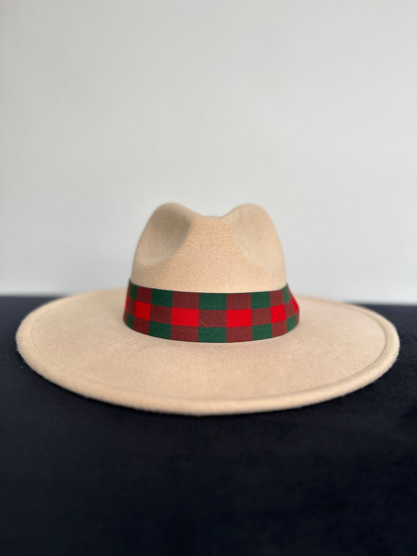 1.5” Reversible Red and Green Gingham