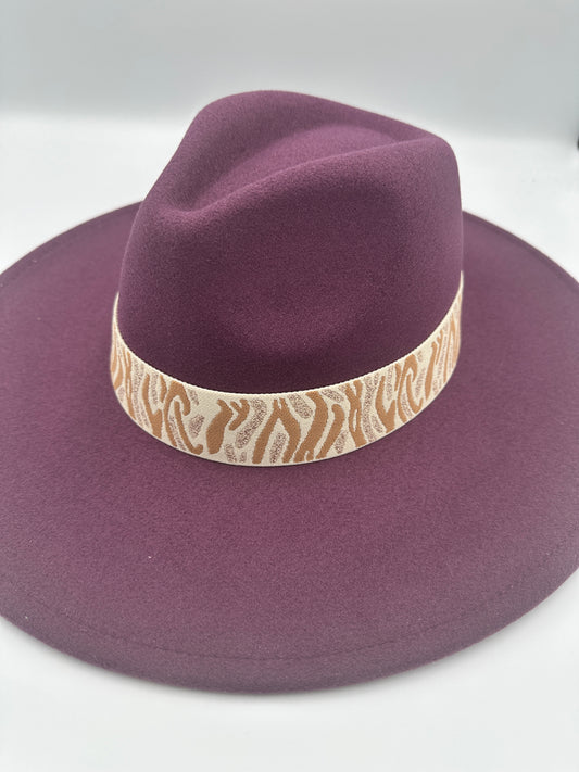 Plum Felt Rancher Hat