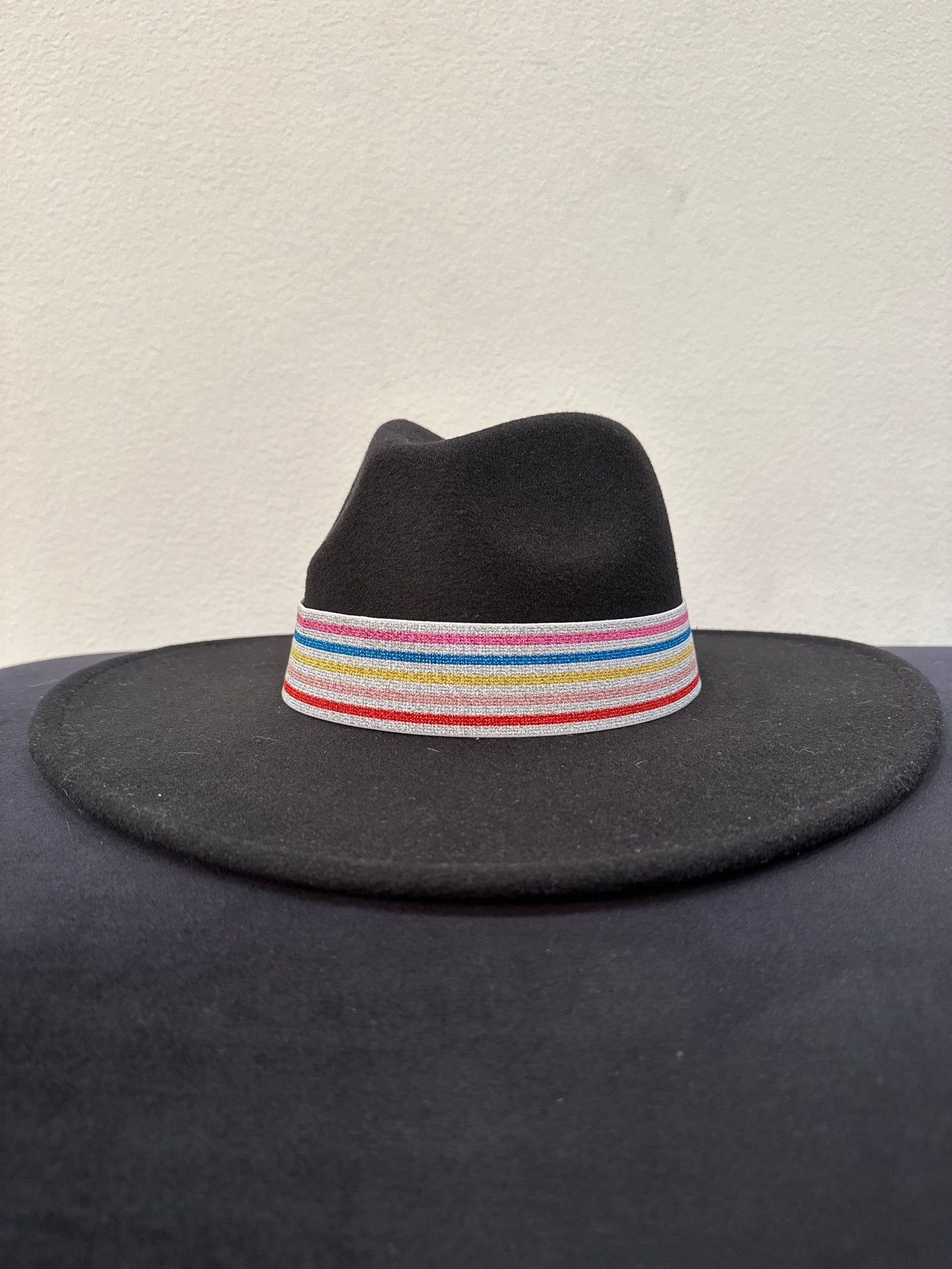 1.5” Silver MultiStripe Hat Band