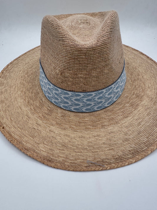 2” Blue & White Wave Hat Band