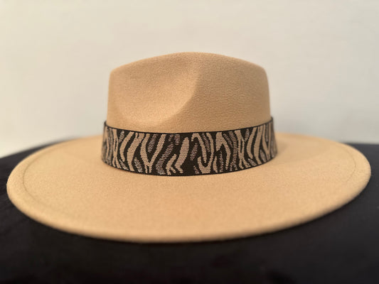 1.5” Sparkle Tiger Stripe Hat Band