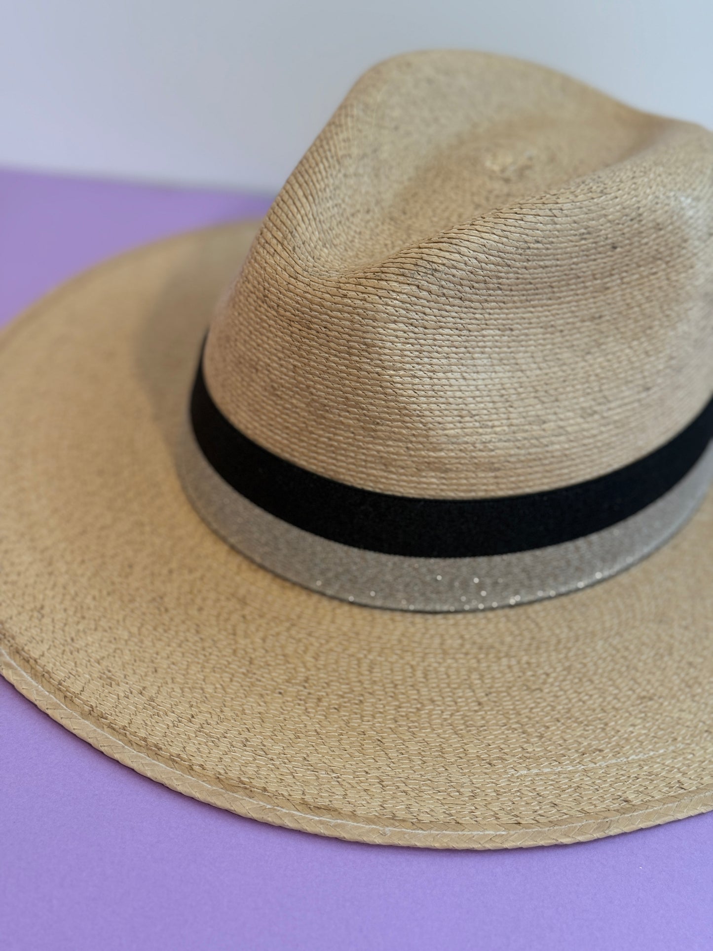 1.5” Black & Gold 2-Stripe Hat Band