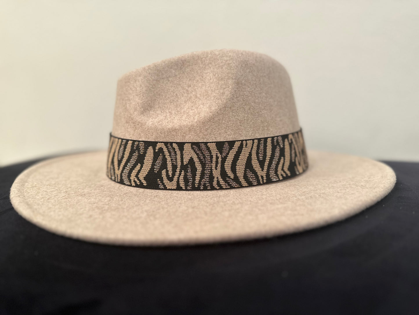 1.5” Sparkle Tiger Stripe Hat Band