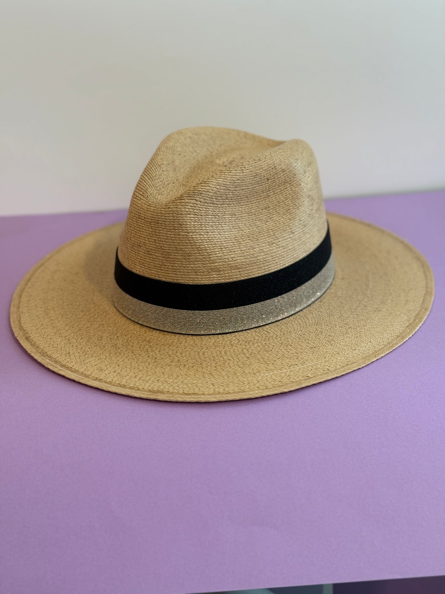 1.5” Black & Gold 2-Stripe Hat Band