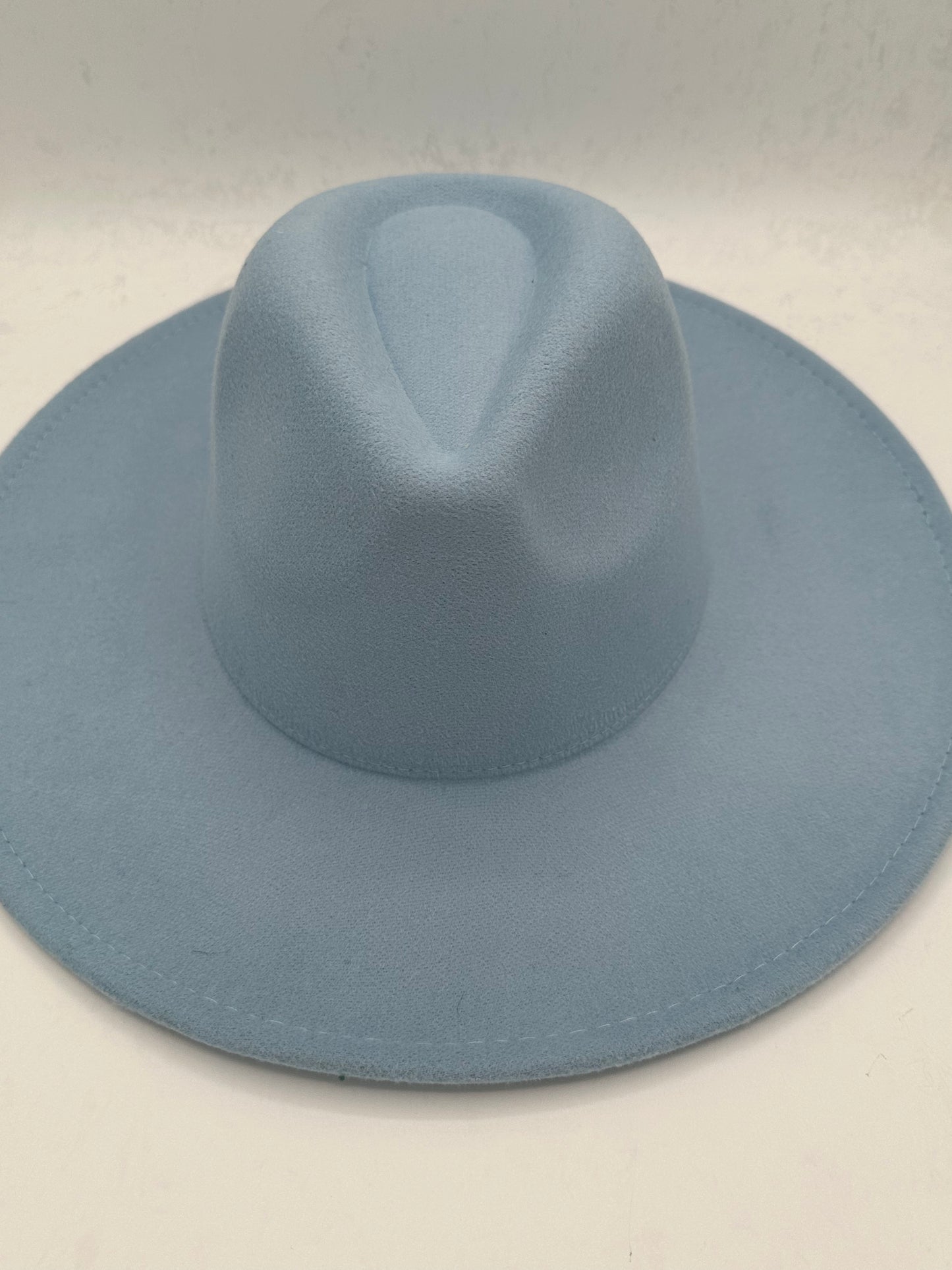 Light Blue Felt Rancher Hat