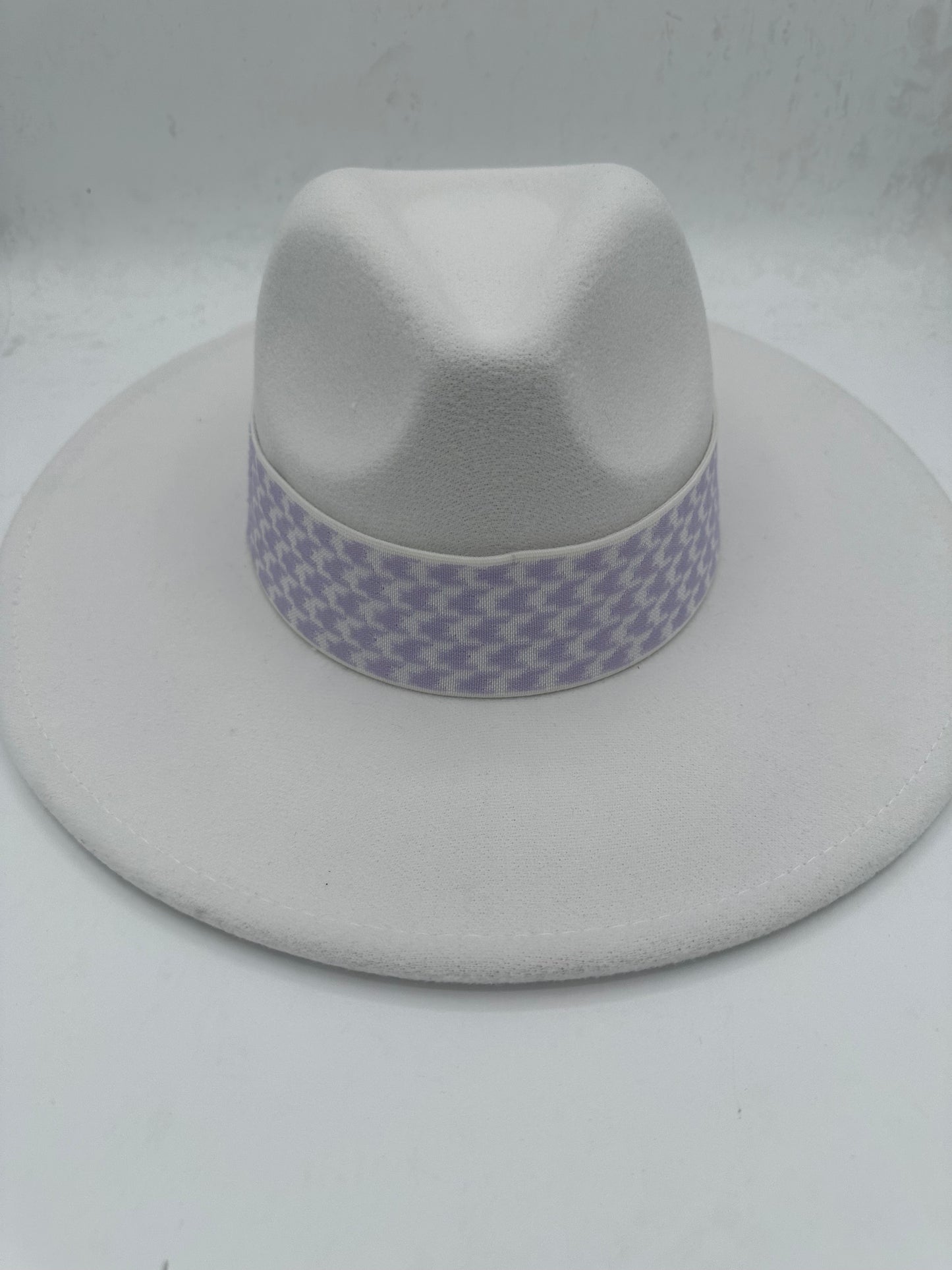 2” Lavender Houndstooth Hat Band