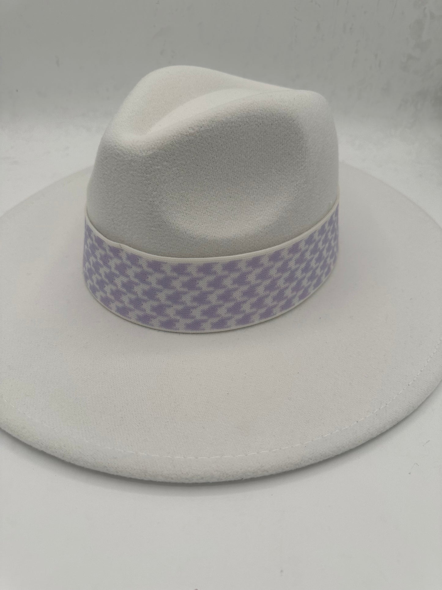 2” Lavender Houndstooth Hat Band