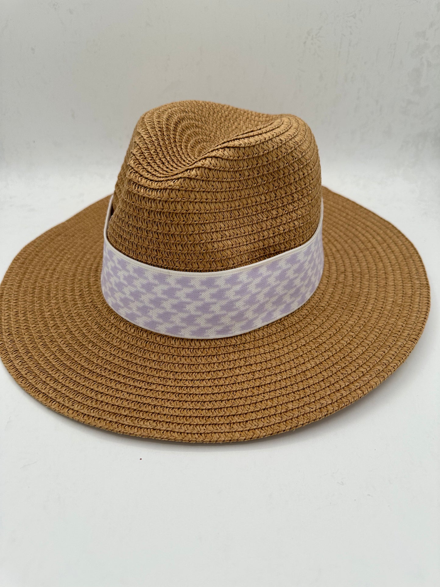 2” Lavender Houndstooth Hat Band