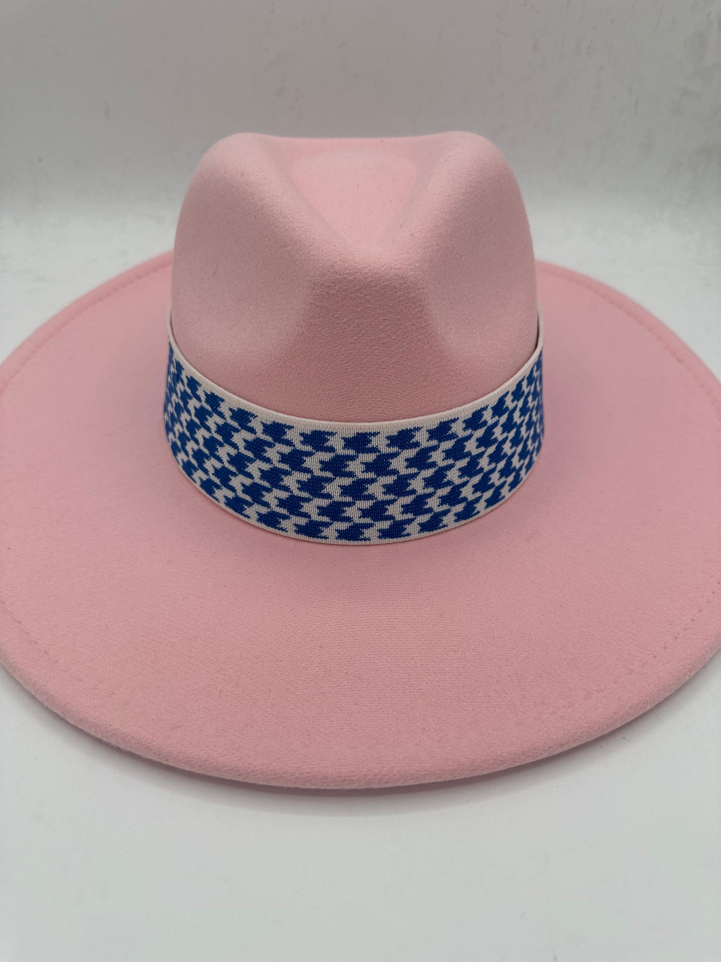 2” Blue Houndstooth Hat Band