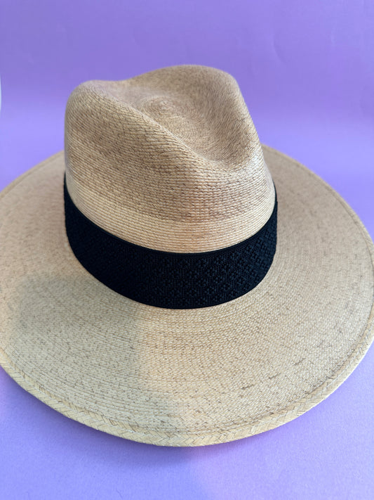 2” Black Textured Hat Band