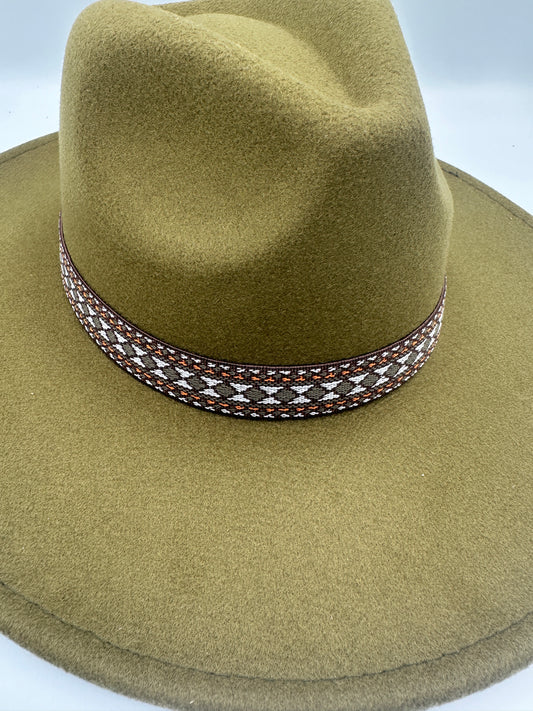 1” Brown Tribal Band