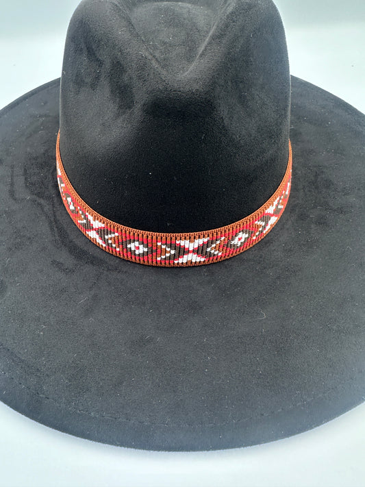 1” Brown and Red Aztec Band