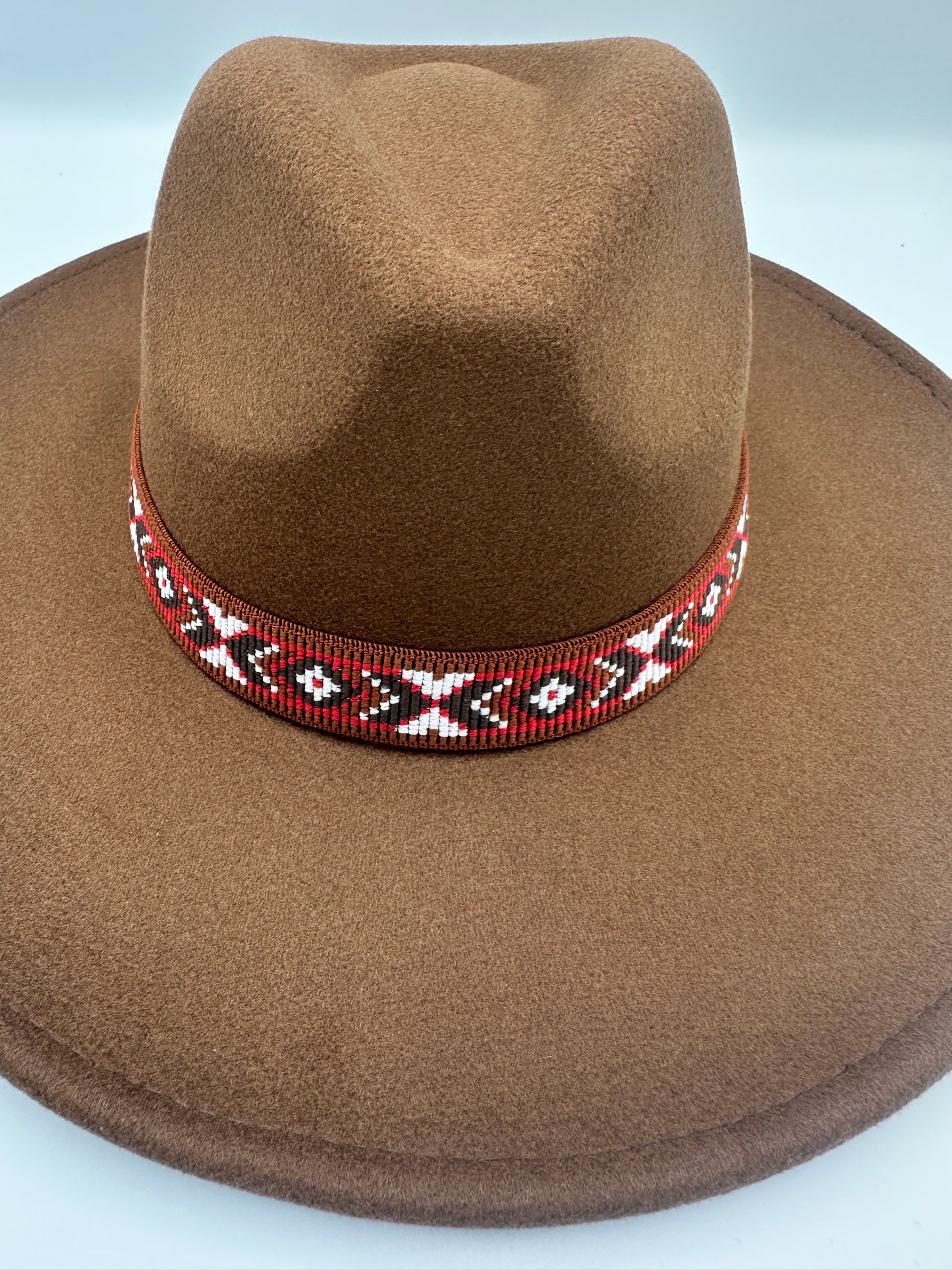 1” Brown and Red Aztec Band