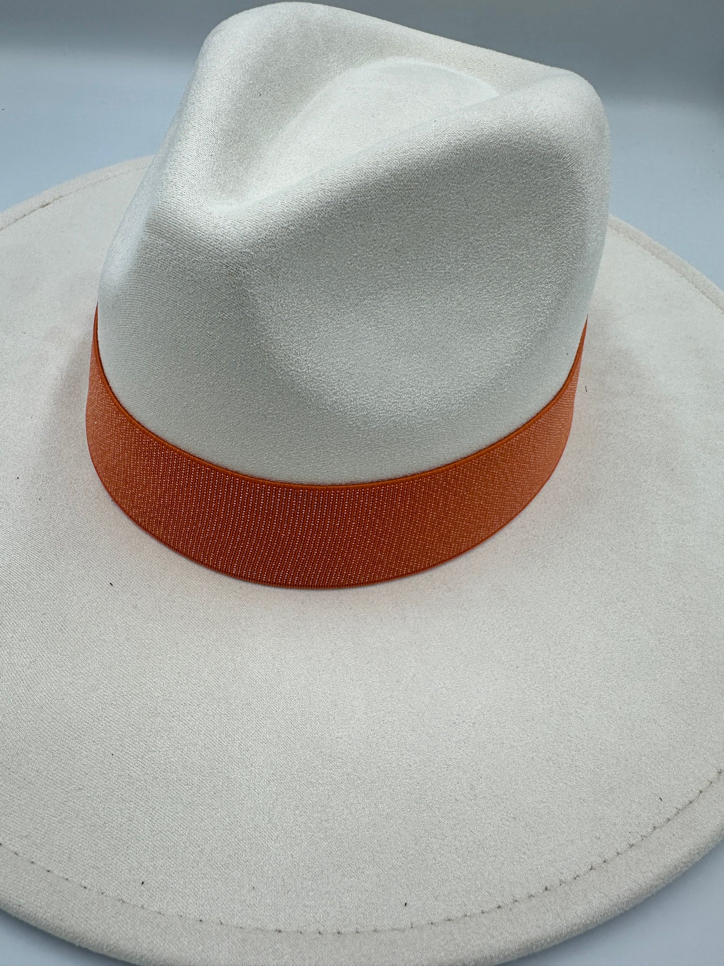 1.5” Orange Dotted Shimmer Hat Band