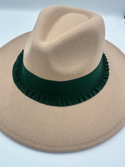 2” Forest Green Ruffle Hat Band