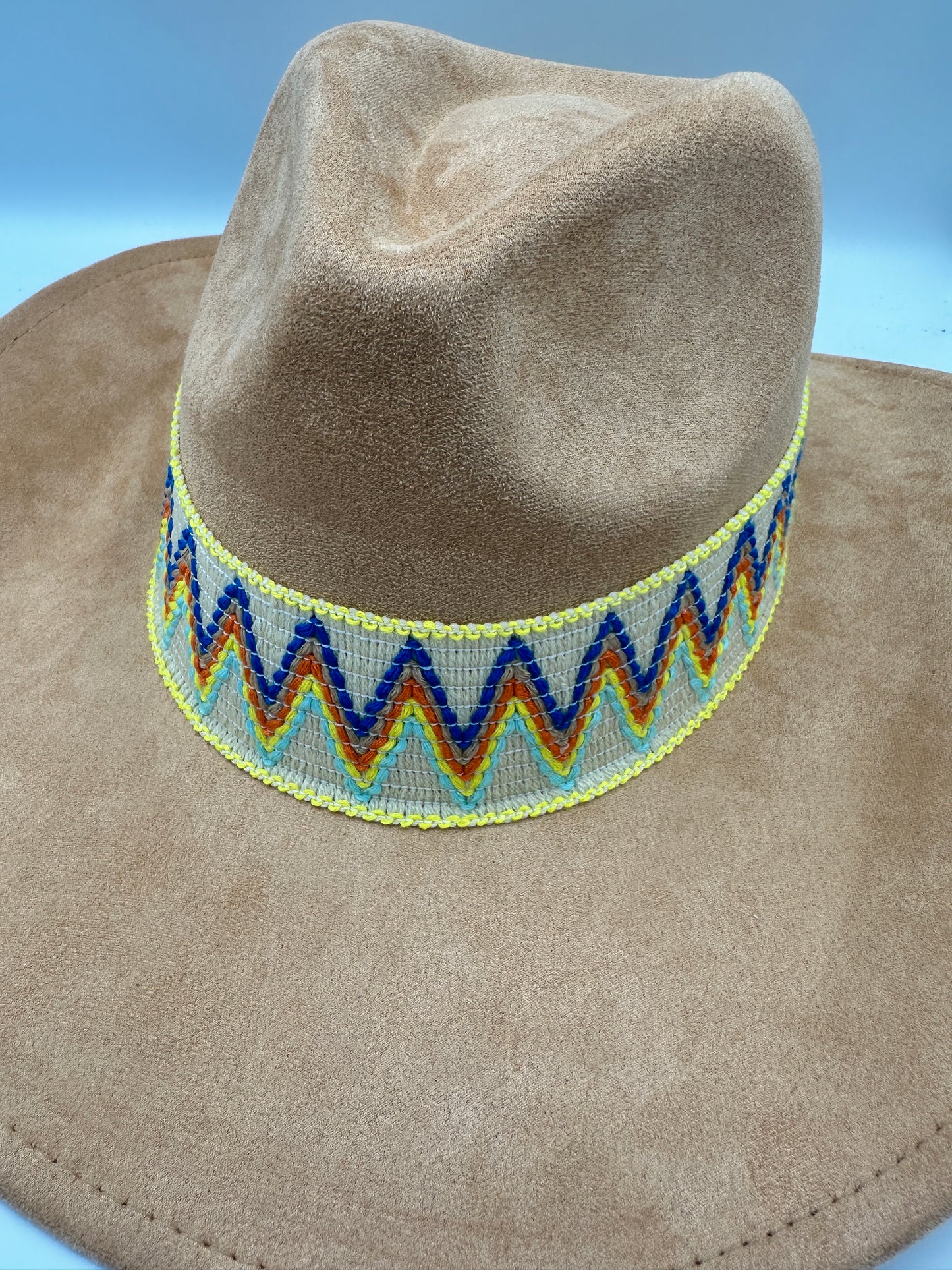 2” Yellow and Blue Zigzag Band