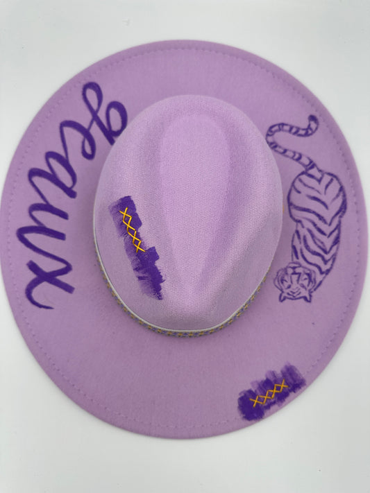 Purple Geaux Hat x Megan Bowdon Art