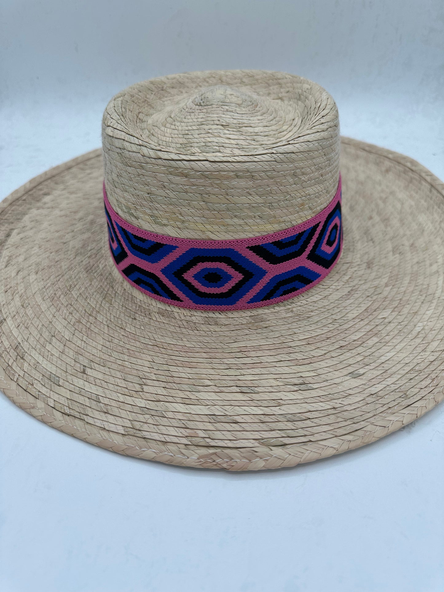 2” Pink Hexagon Hat Band