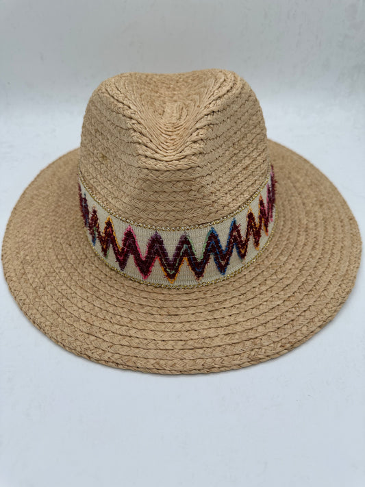 2” Maroon ZigZag Hat Band