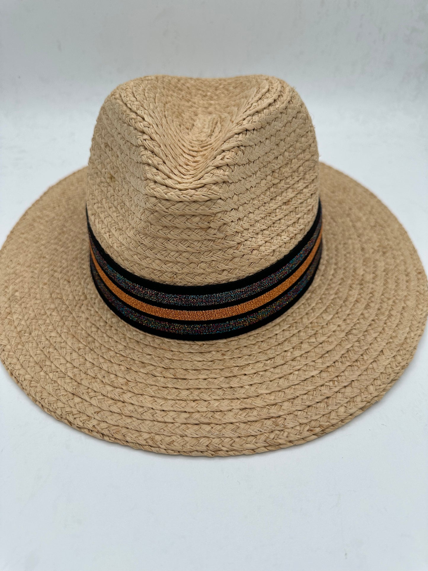 1.5” Black & Copper Striped Hat Band