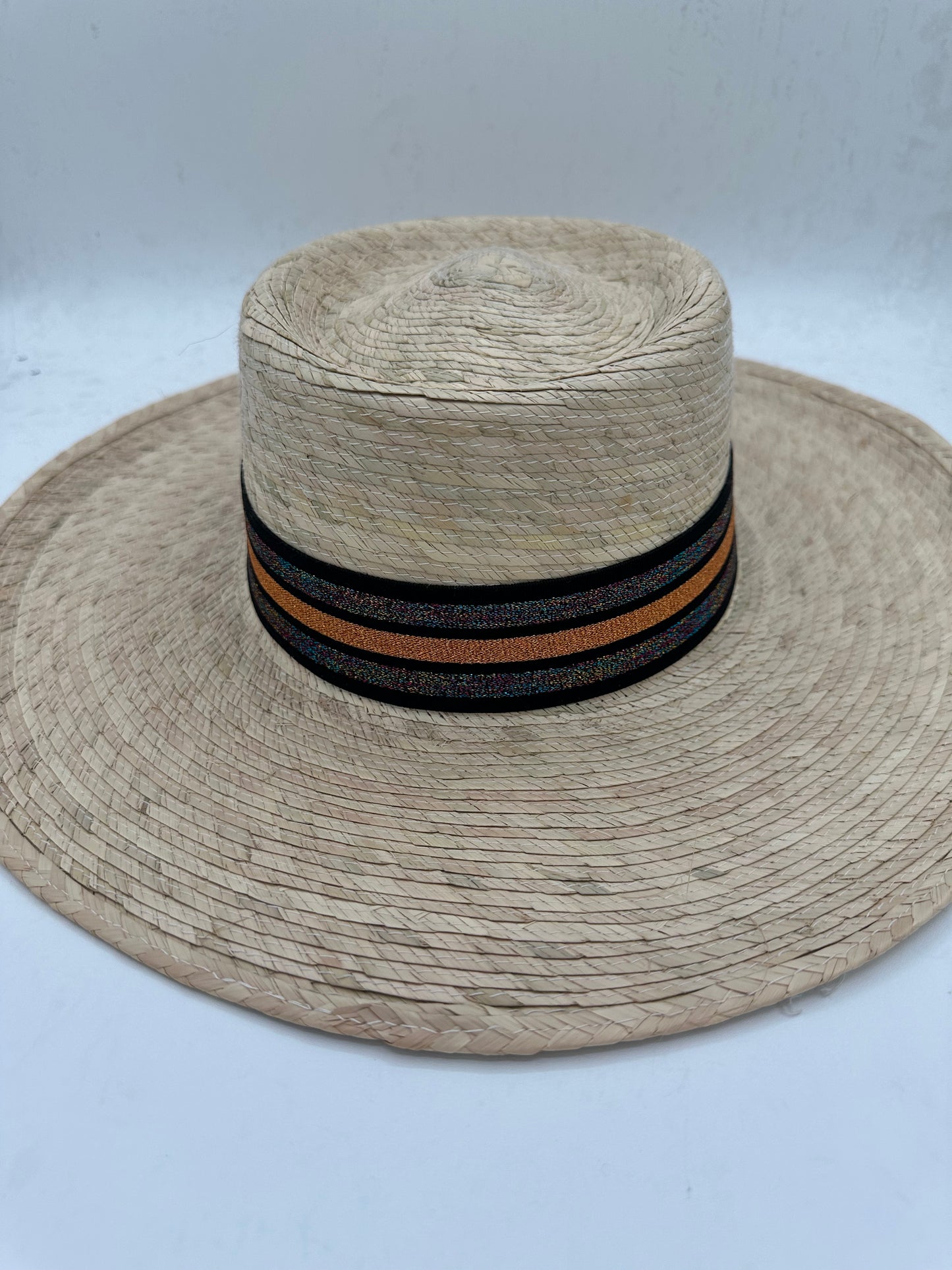 1.5” Black & Copper Striped Hat Band