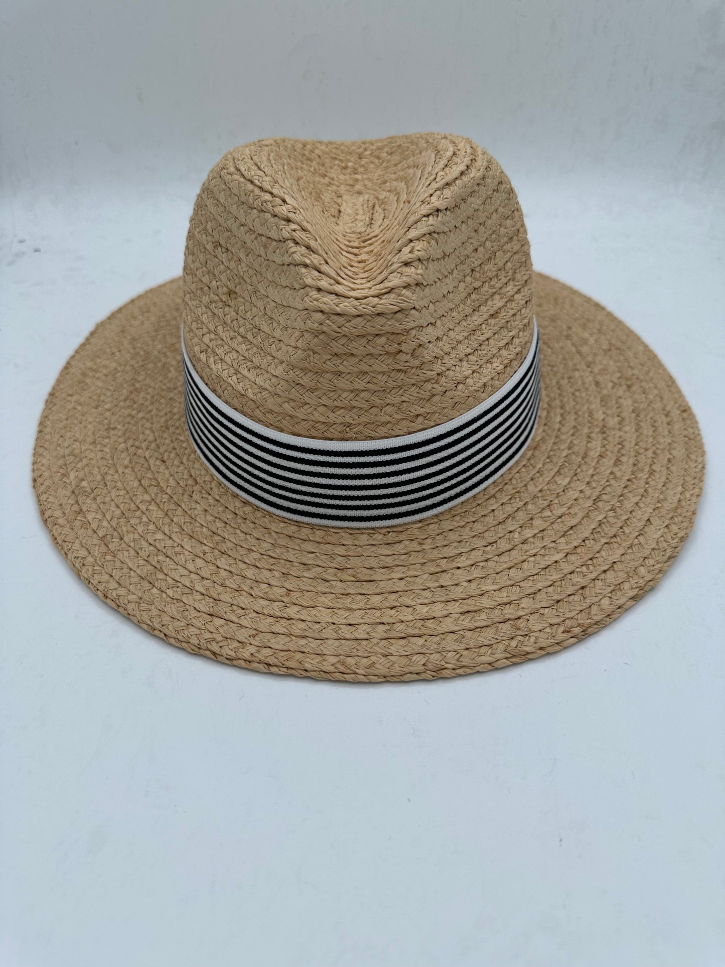 1.5” Black & White Stripes Hat Band